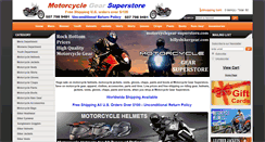 Desktop Screenshot of motorcyclegear-superstore.com