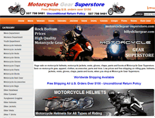 Tablet Screenshot of motorcyclegear-superstore.com